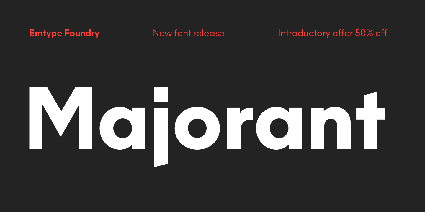 Majorant Thin Font preview